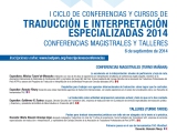 Conferencias magistrales y talleres en septiembre